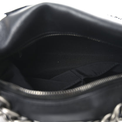 Chanel Calfskin Chain 20s Signature Hobo Black 5 of 9