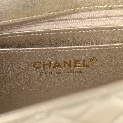 Chanel Metallic Lambskin Quilted Mini Rectangular Flap Gold 5 of 10