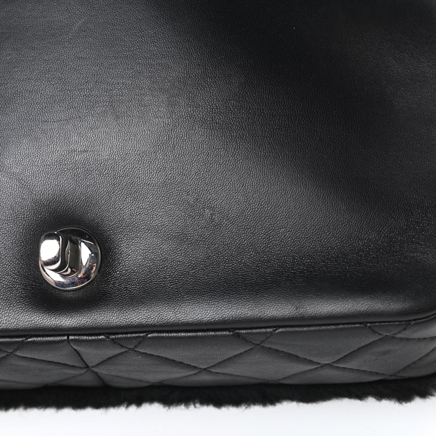 Chanel Shearling Lambskin Medium Chanel 100% Flap Black 14 of 14