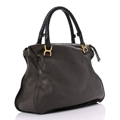 Chloe Calfskin Large Marcie Satchel Truffle 2 of 30