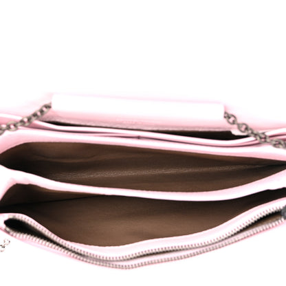 Bottega Veneta Nappa Intrecciato Continental Wallet on Chain Pink 5 of 10