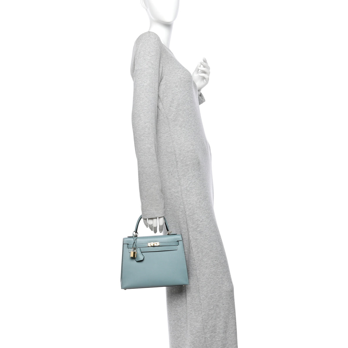 Madame Calfskin Kelly Sellier 25 Ciel