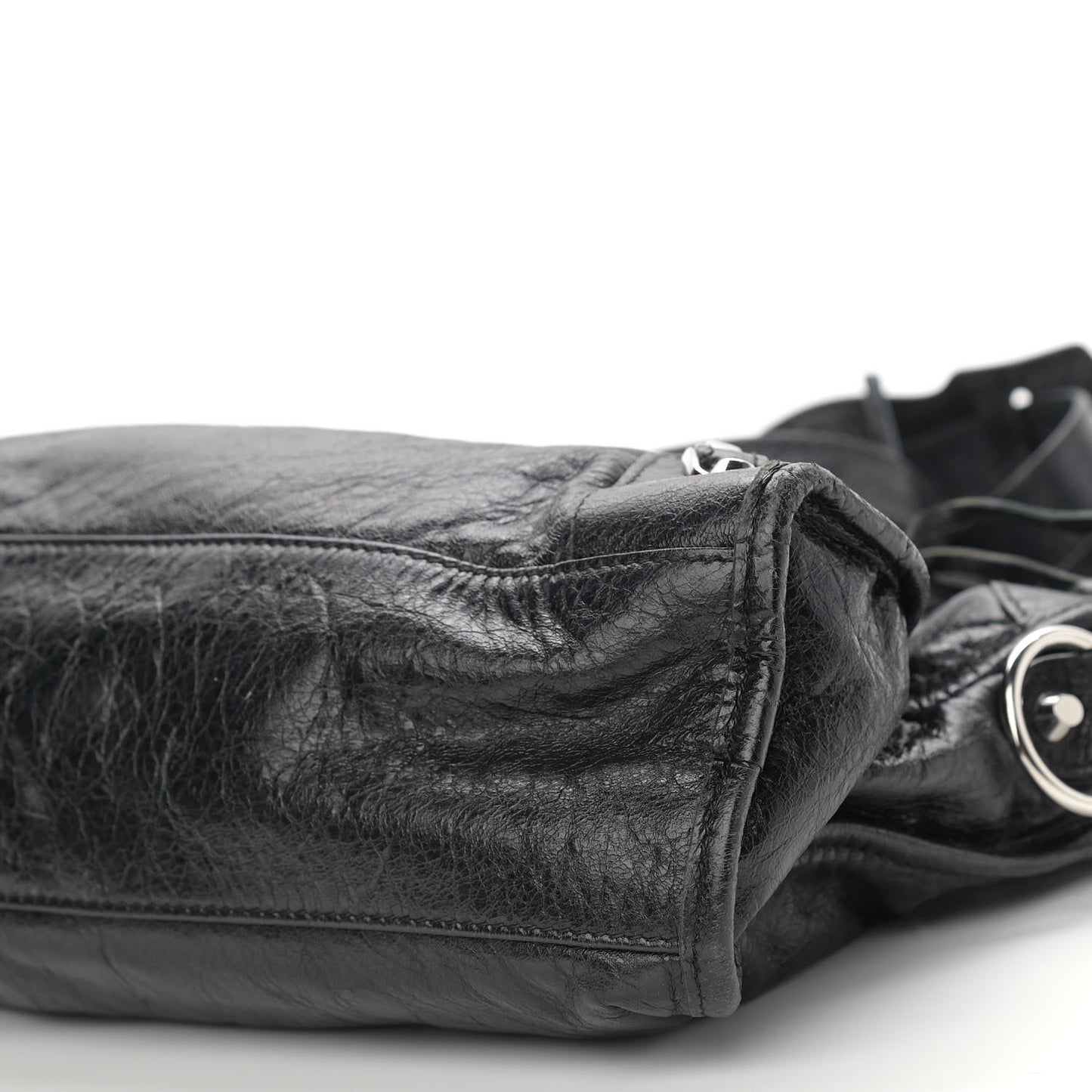 Agneau Classic Silver Hardware S City Black