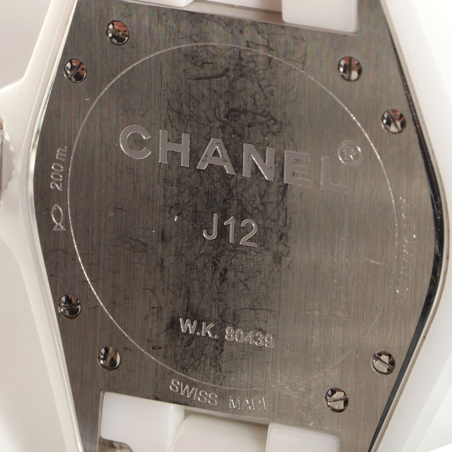 Chanel Stainless Steel Ceramic Diamond Pave Bezel 42mm J12 Automatic Watch White 4 of 6