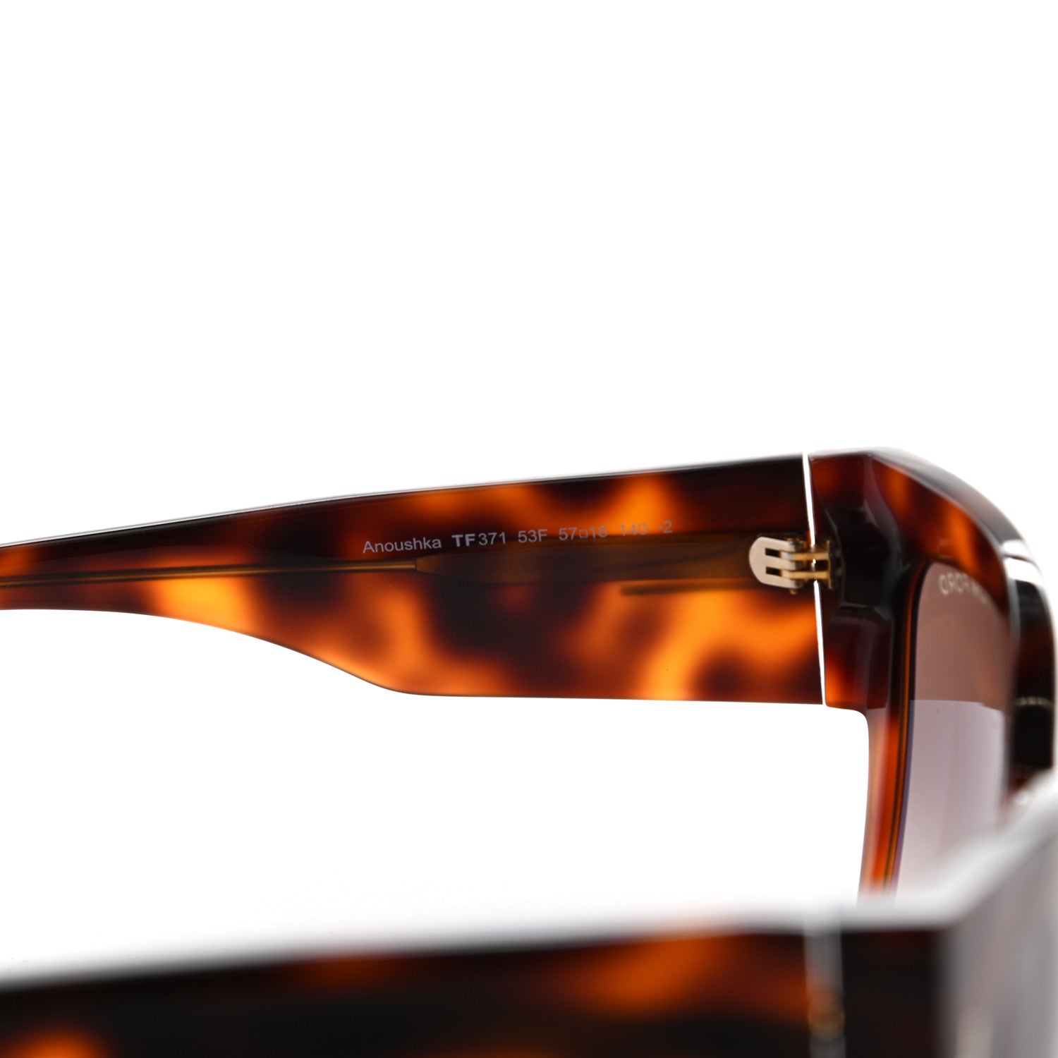 Tom Ford Acetate Anoushka Cat Eye Sunglasses TF371 Tortoise Shell 5 of 8