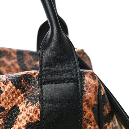 MCM Leopard Print Studded Mini Keana Boston 18 of 18