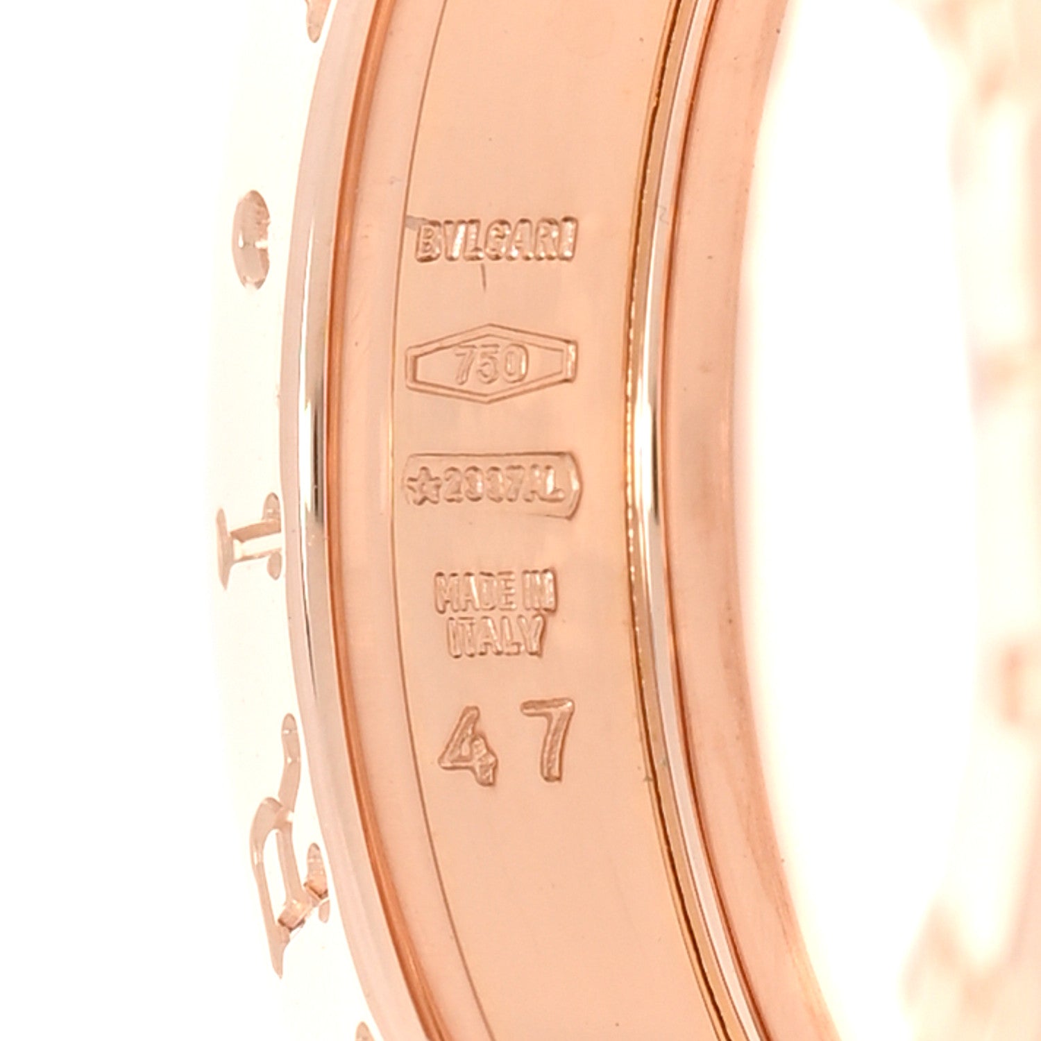 Bulgari 18K Rose Gold B.Zero1 One-Band Ring 47 4.25 4 of 5