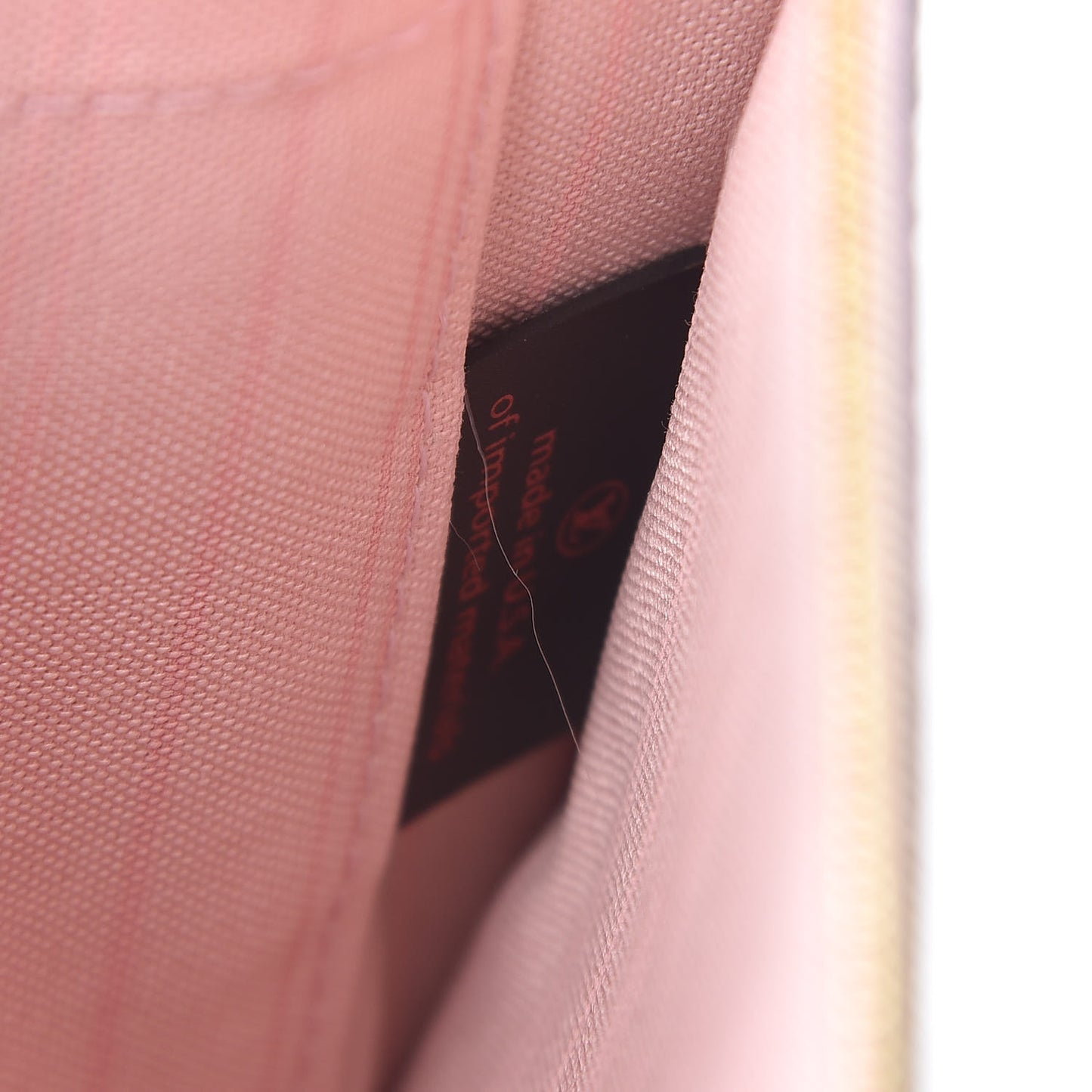 Damier Ebene Neverfull MM GM Pochette Rose Ballerine