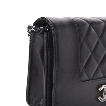 Chanel Sheepskin Quilted Mademoiselle Vintage Wallet On Chain WOC Black 15 of 17