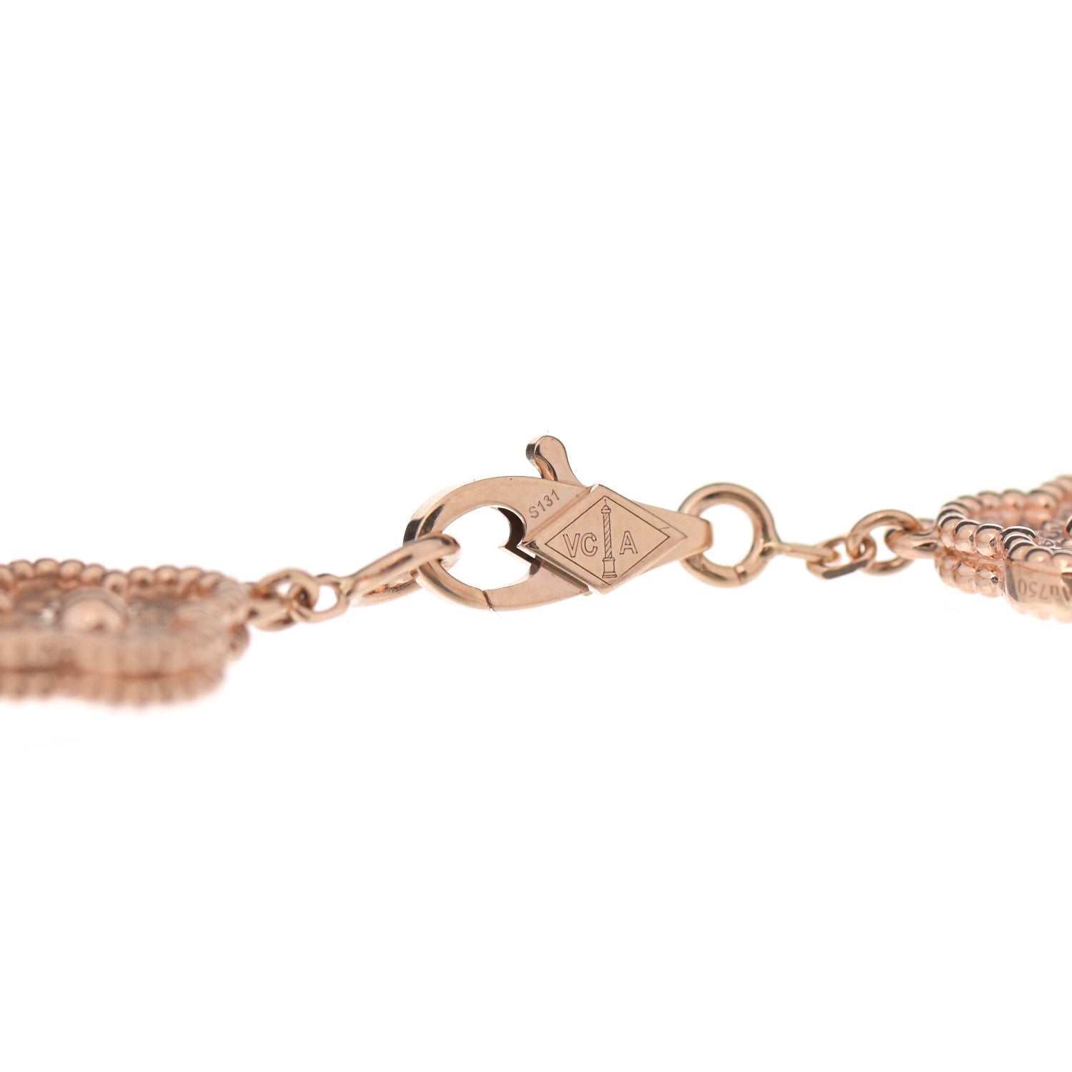 Van Cleef & Arpels 18K Rose Gold 6 Motifs Sweet Alhambra Bracelet 4 of 7