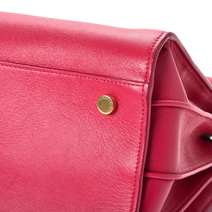 Saint Laurent Calfskin Small Sac De Jour Lipstick Fuchsia 18 of 19