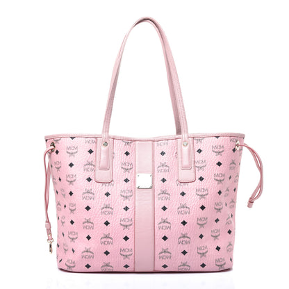 MCM Visetos Medium Liz Reversible Shopper Tote Soft Pink 3 of 16