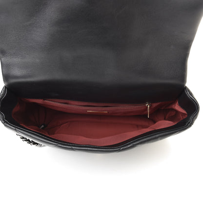 Chanel Goatskin Quilted Maxi 19 Flap Black 5 of 14