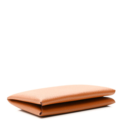 Hermes Epsom Calvi Card Case Gold 4 of 7