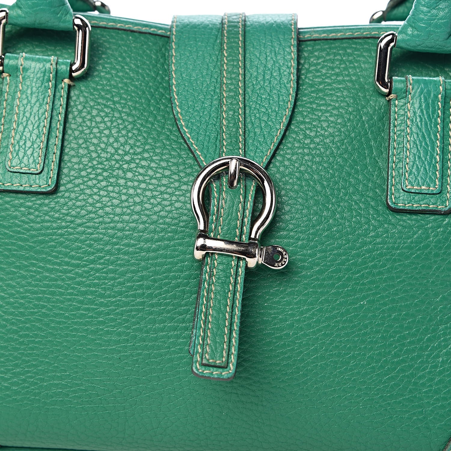Burberry Calfskin Shoulder Bag Green 18 of 18
