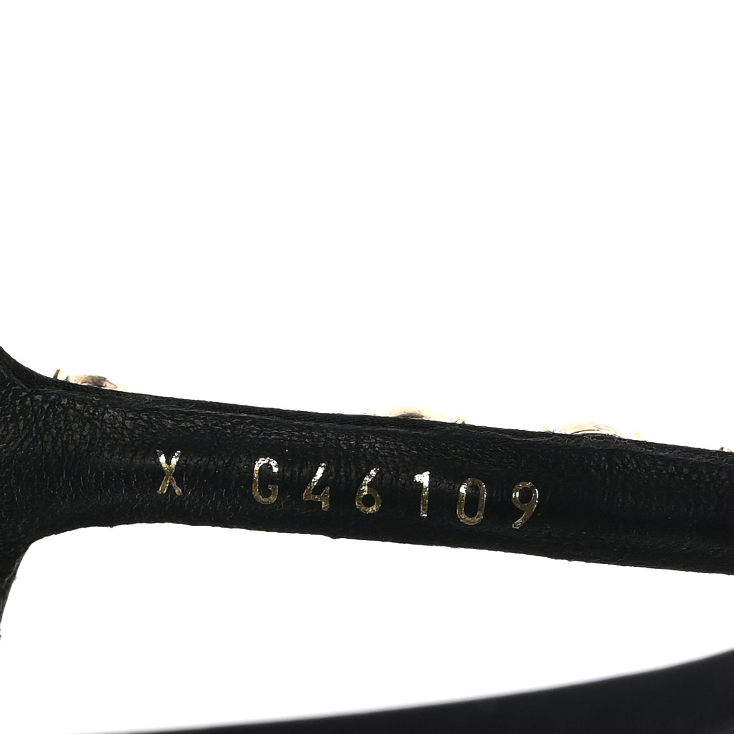 Silk Satin Pearl Chain CC Sandals 38 Black