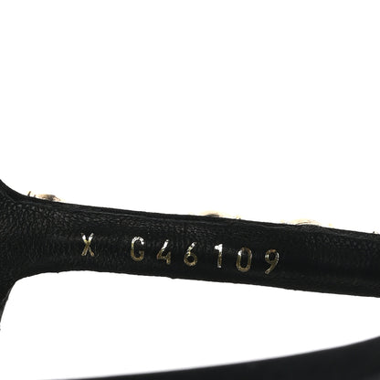 Chanel Silk Satin Pearl Chain CC Sandals 38 Black 9 of 12