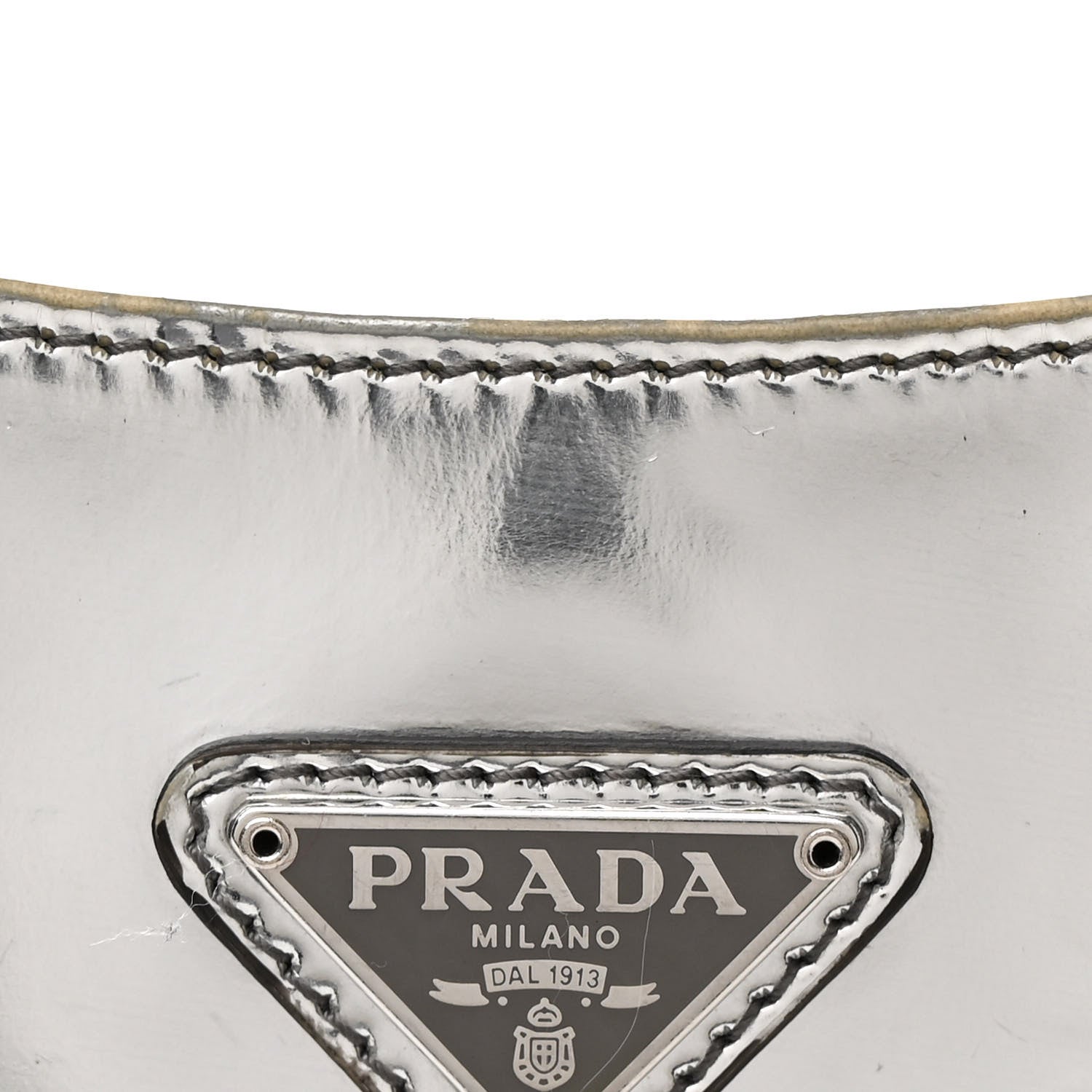 Prada Spazzolato Cleo Shoulder Bag Argento 8 of 11