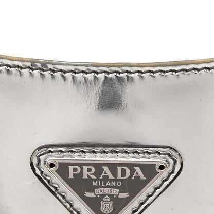 Prada Spazzolato Cleo Shoulder Bag Argento 8 of 11