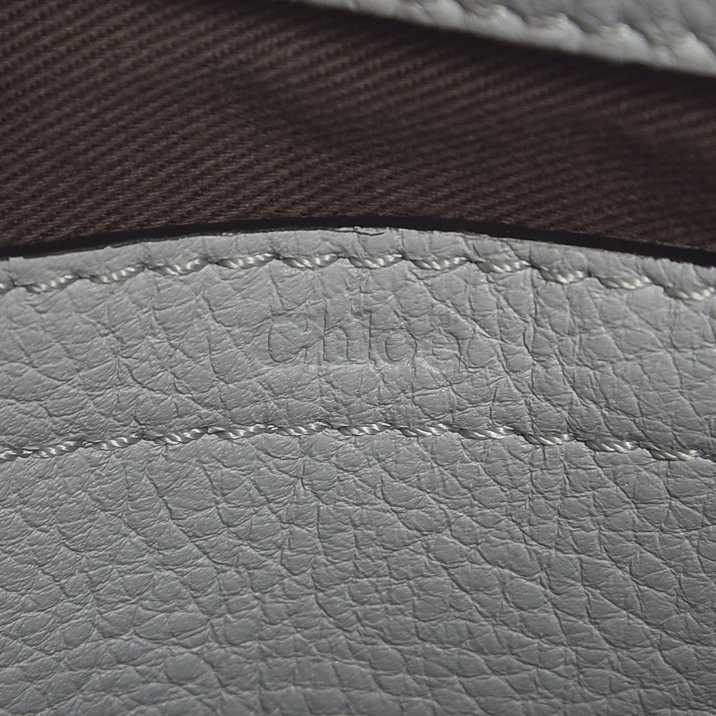 Calfskin Mini Marcie Round Crossbody Bag Airy Grey