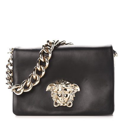 Versace Nappa Palazzo Sultan Shoulder Bag Black 1 of 9
