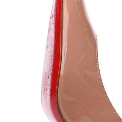 Christian Louboutin Patent Kate Sling 85 Pumps 38.5 Nude 11 of 23