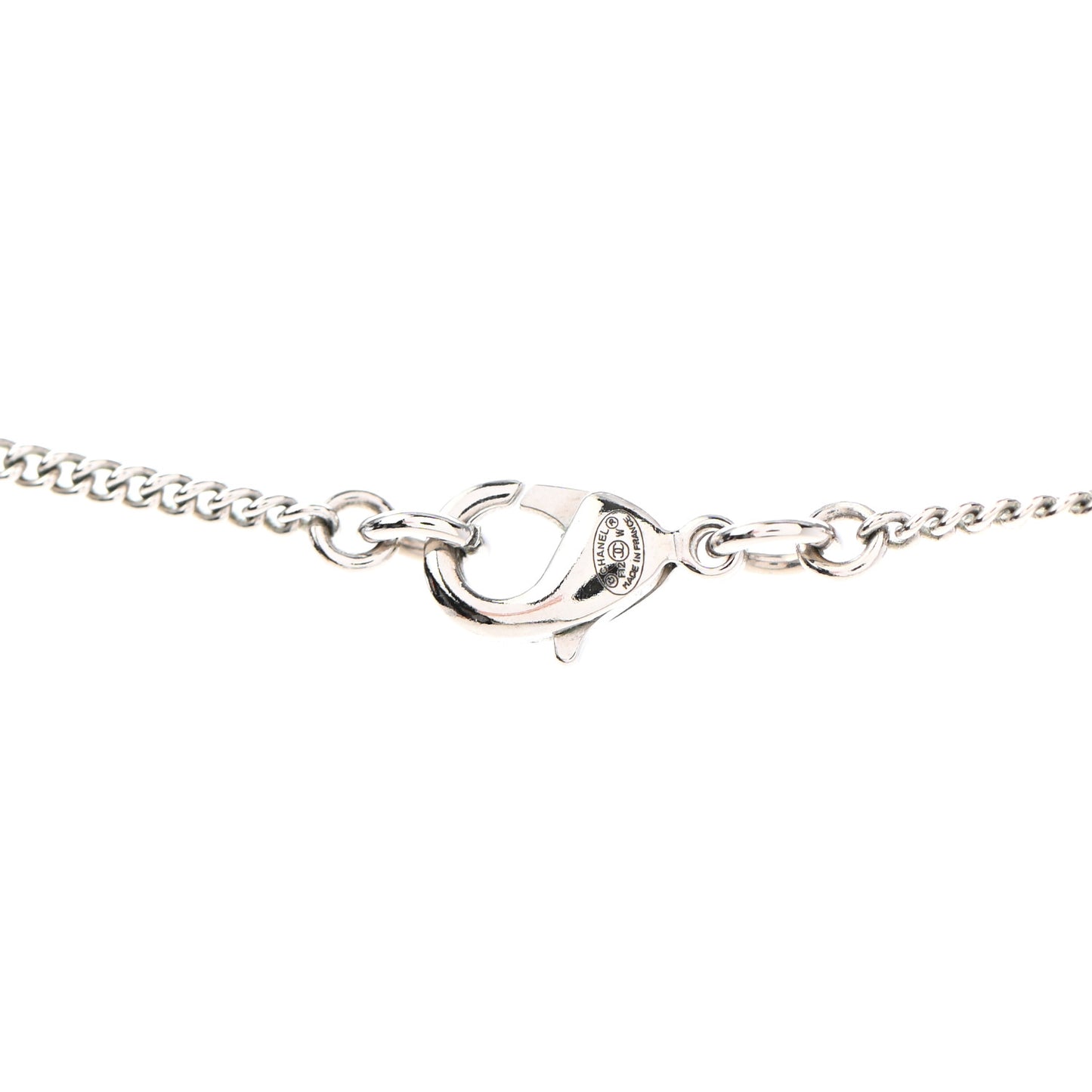 Crystal CC Necklace Silver