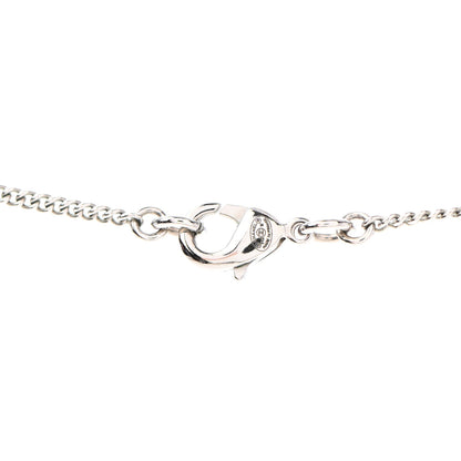 Chanel Crystal CC Necklace Silver 4 of 5