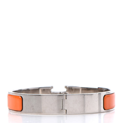 Hermes Enamel Narrow Clic Clac H Bracelet PM Orange 3 of 6
