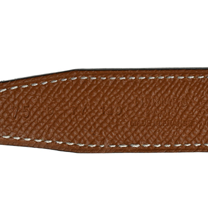 Hermes Swift Epsom 24mm Mini Constance H Belt 75 Black Gold 3 of 6