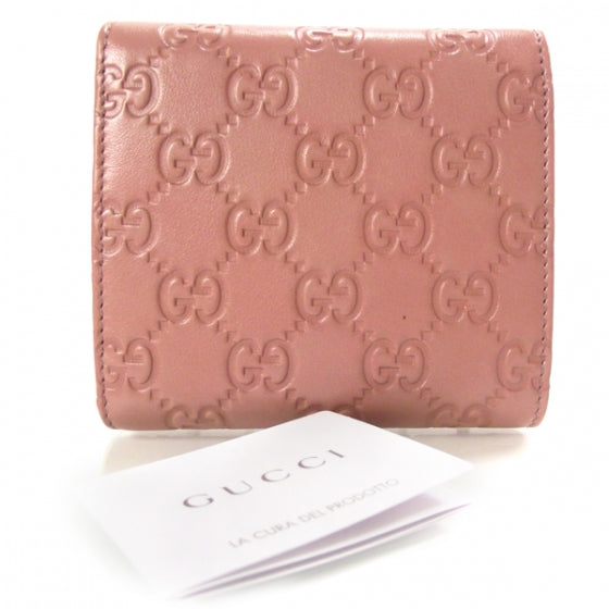 Gucci Guccissima GG Pierce Tri Fold Wallet Blush 2 of 8