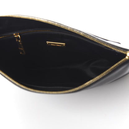 Miu Miu Soft Calf Studded Zip Pouch Black 4 of 9