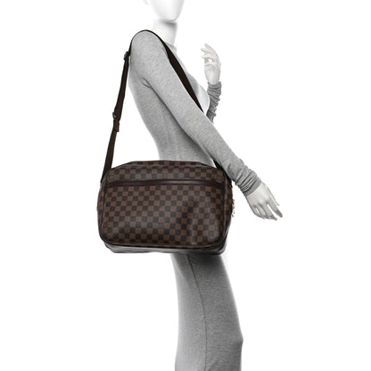 Louis Vuitton Damier Ebene Reporter GM 2 of 13