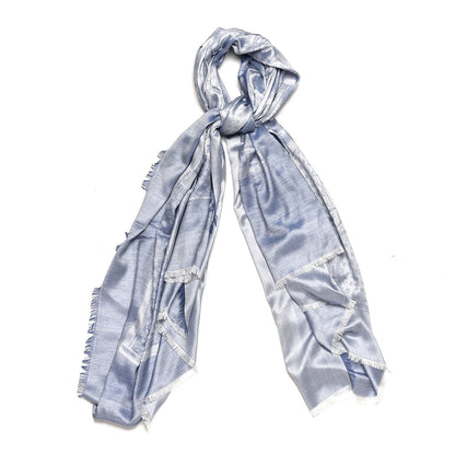 Louis Vuitton Cashmere Silk Steamer Shawl Blue 1 of 6