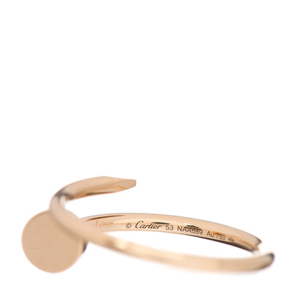 Cartier 18K Yellow Gold Small Juste Un Clou Ring 53 6.5 4 of 5