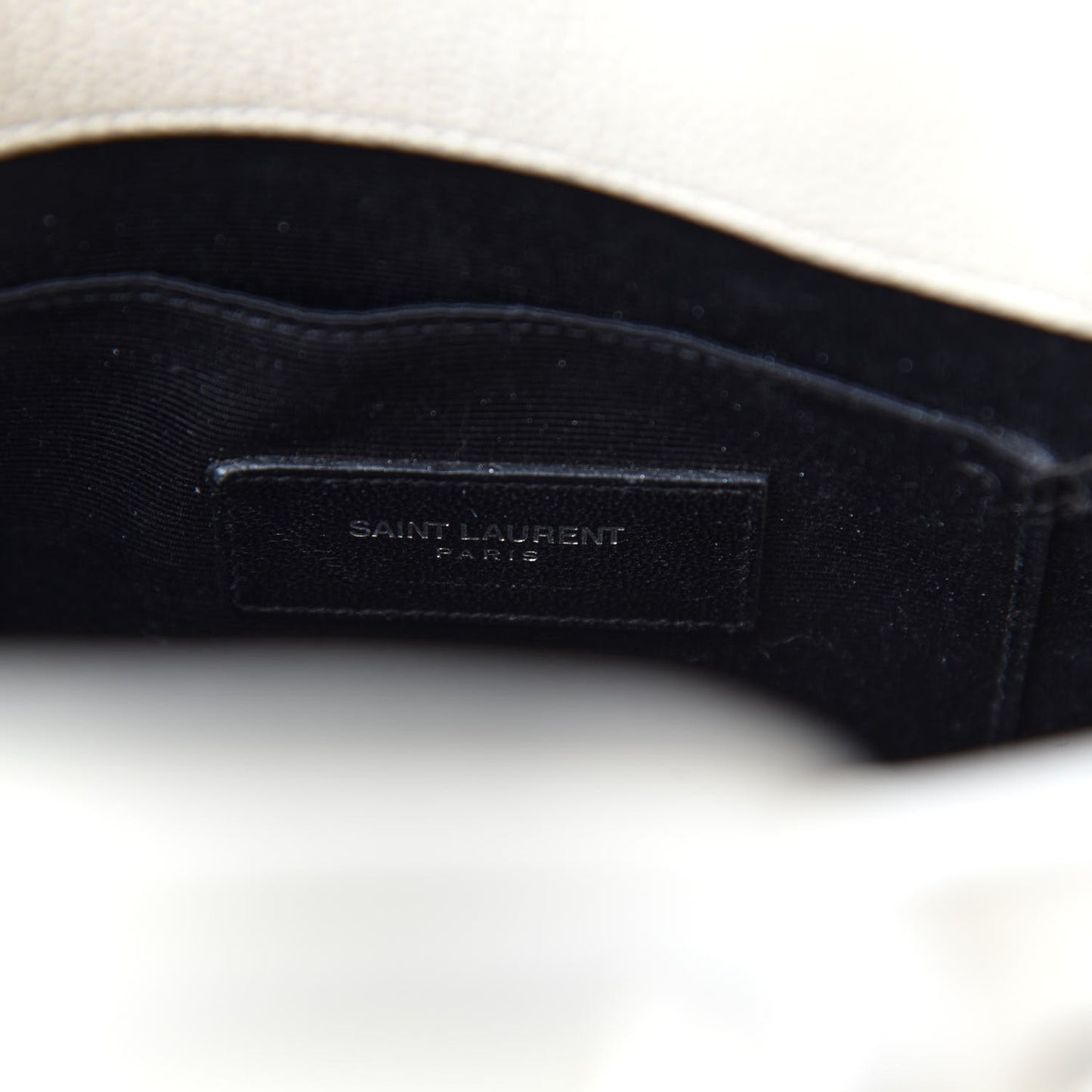 Grained Calfskin Nano Sac de Jour Dove White