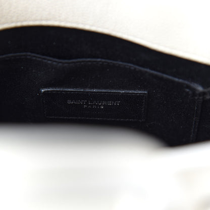 Saint Laurent Grained Calfskin Nano Sac de Jour Dove White 8 of 9