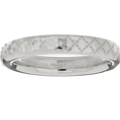 Gucci 18K White Gold Diamond Diamantissima Band Ring 51 5.75 4 of 5