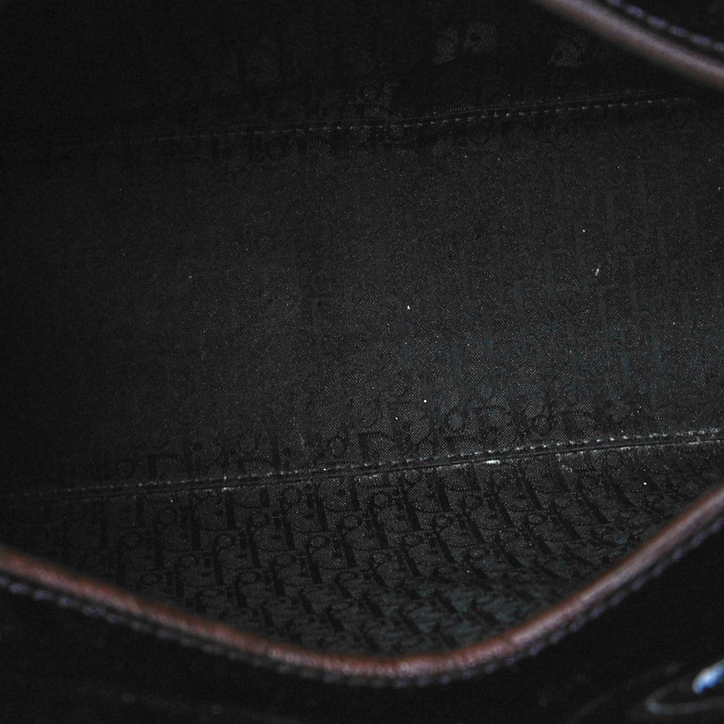 Patent Cannage Stitched Large Lady Dior Dark Purple