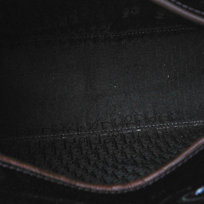 Christian Dior Patent Cannage Stitched Large Lady Dior Dark Purple 3 of 4