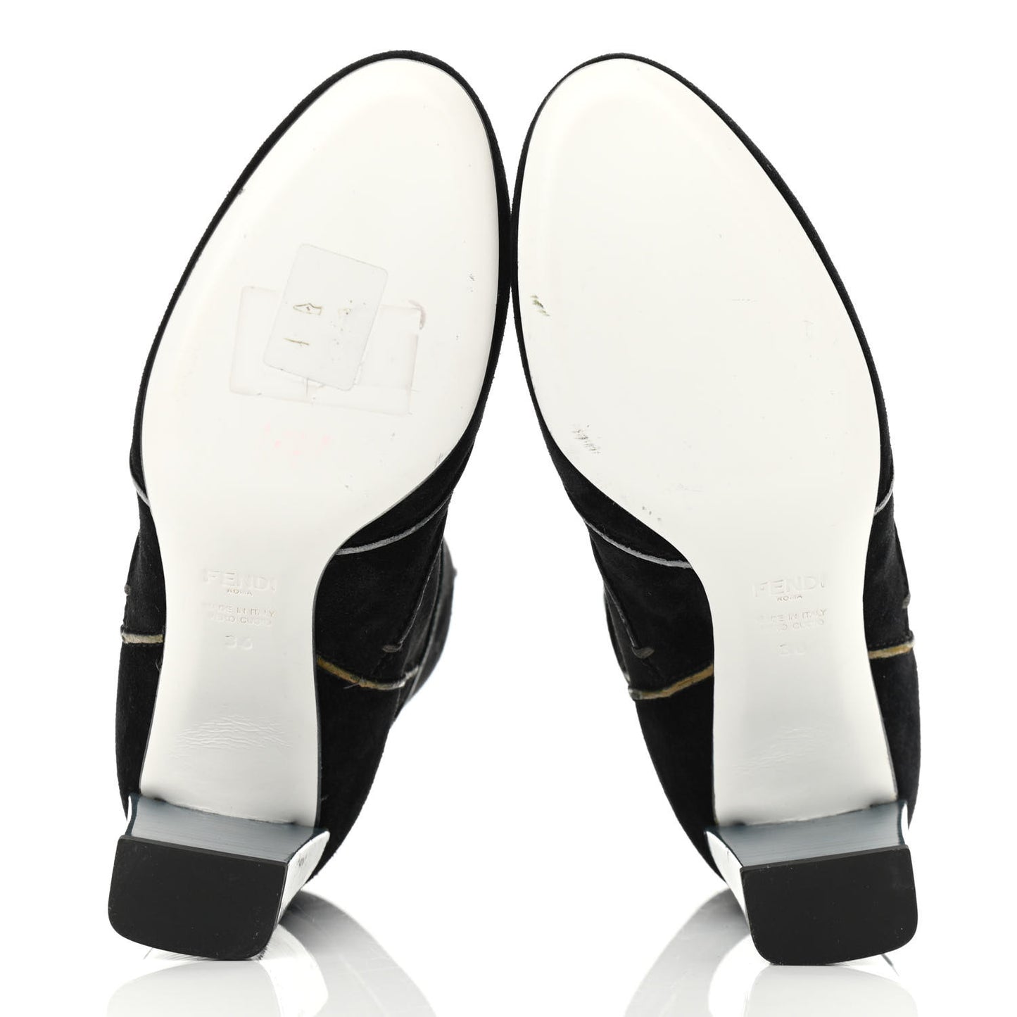 Suede Ankle Boots 36 Black Multicolor