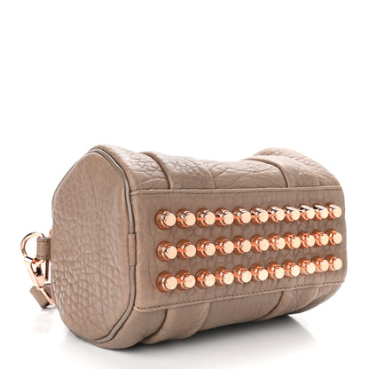 Alexander Wang Pebbled Lambskin Mini Rockie Latte Rose Gold Hardware 3 of 7