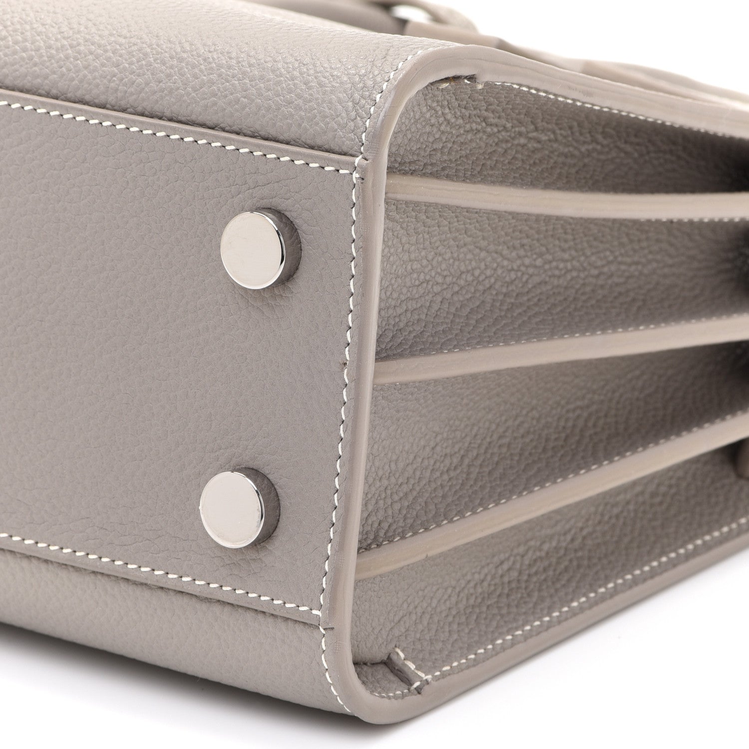 Saint Laurent Grained Calfskin Nano Sac De Jour Fog 9 of 9