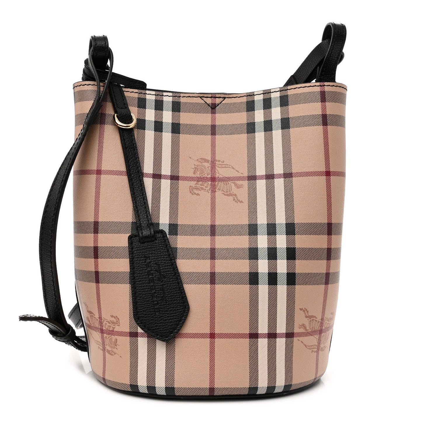 Haymarket Check Colours Small Lorne Bucket Crossbody Black