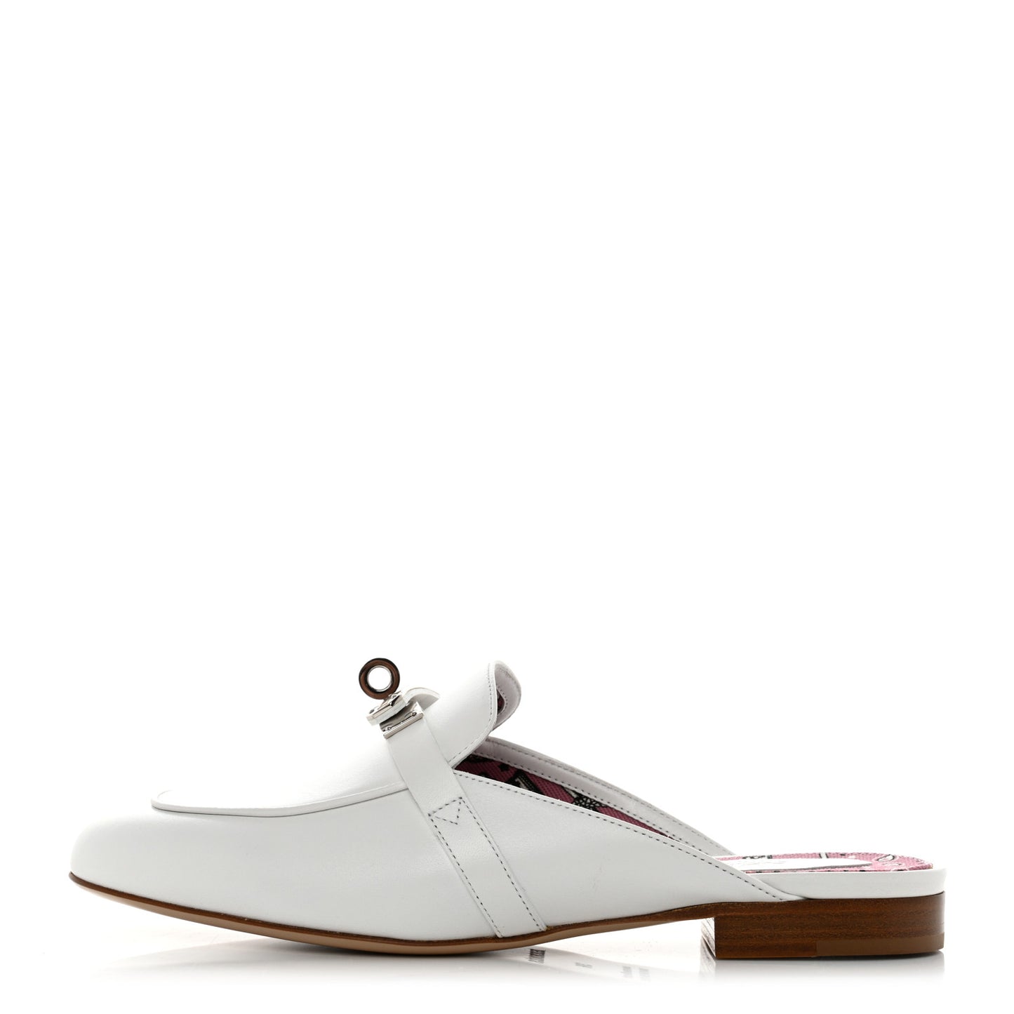 Calfskin Oz Mules 36 White