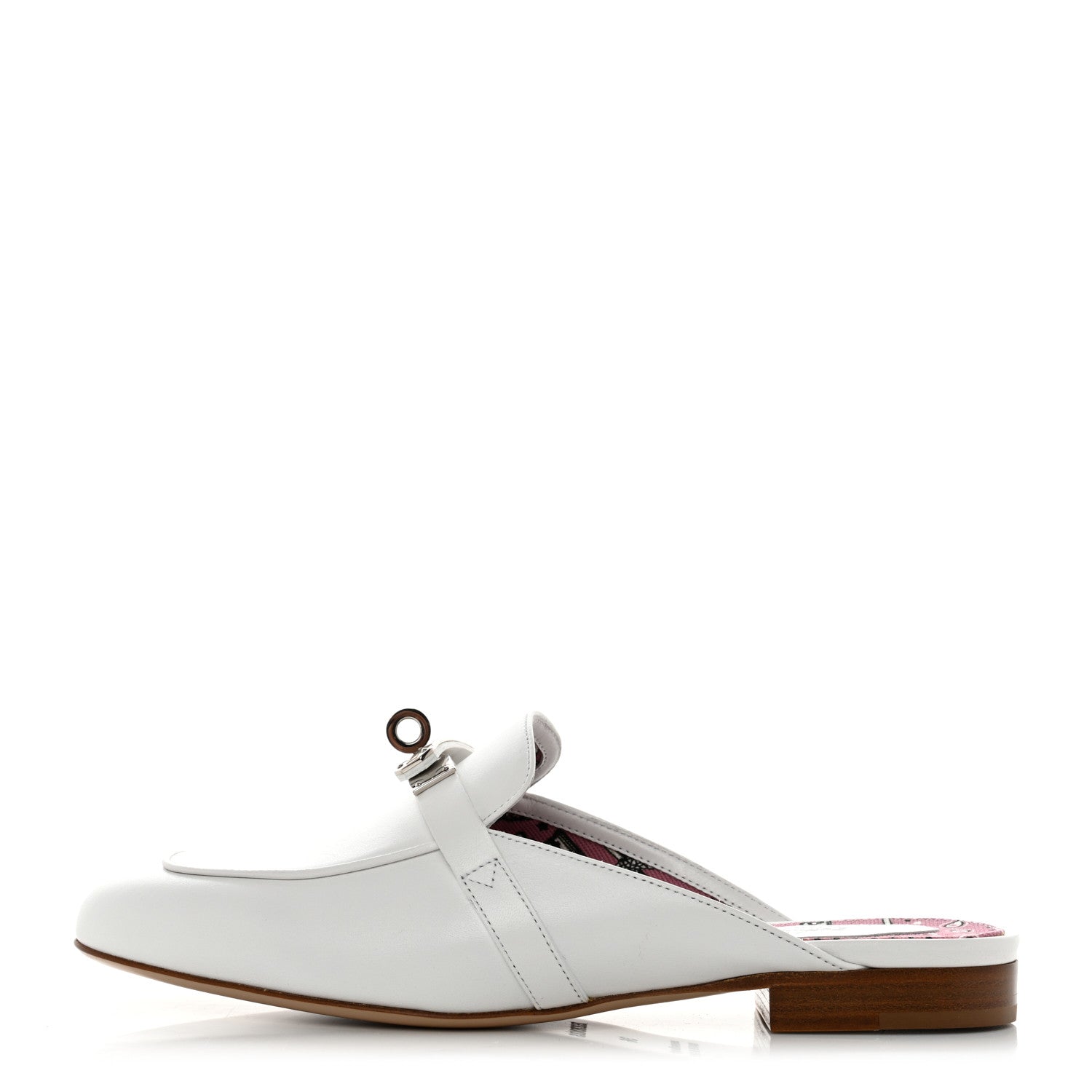 Hermes Calfskin Oz Mules 36 White 1 of 8
