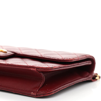 Chanel Lambskin Quilted Medium Crossing Times Flap Red 12 of 13