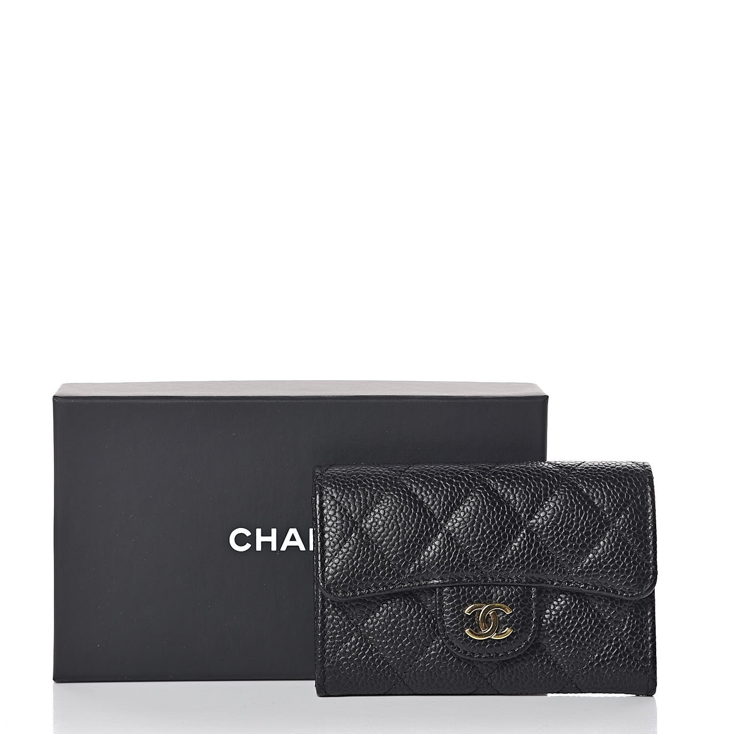 Chanel Caviar Quilted Flap Card Holder Black 9 of 9