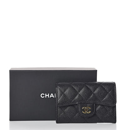 Chanel Caviar Quilted Flap Card Holder Black 9 of 9