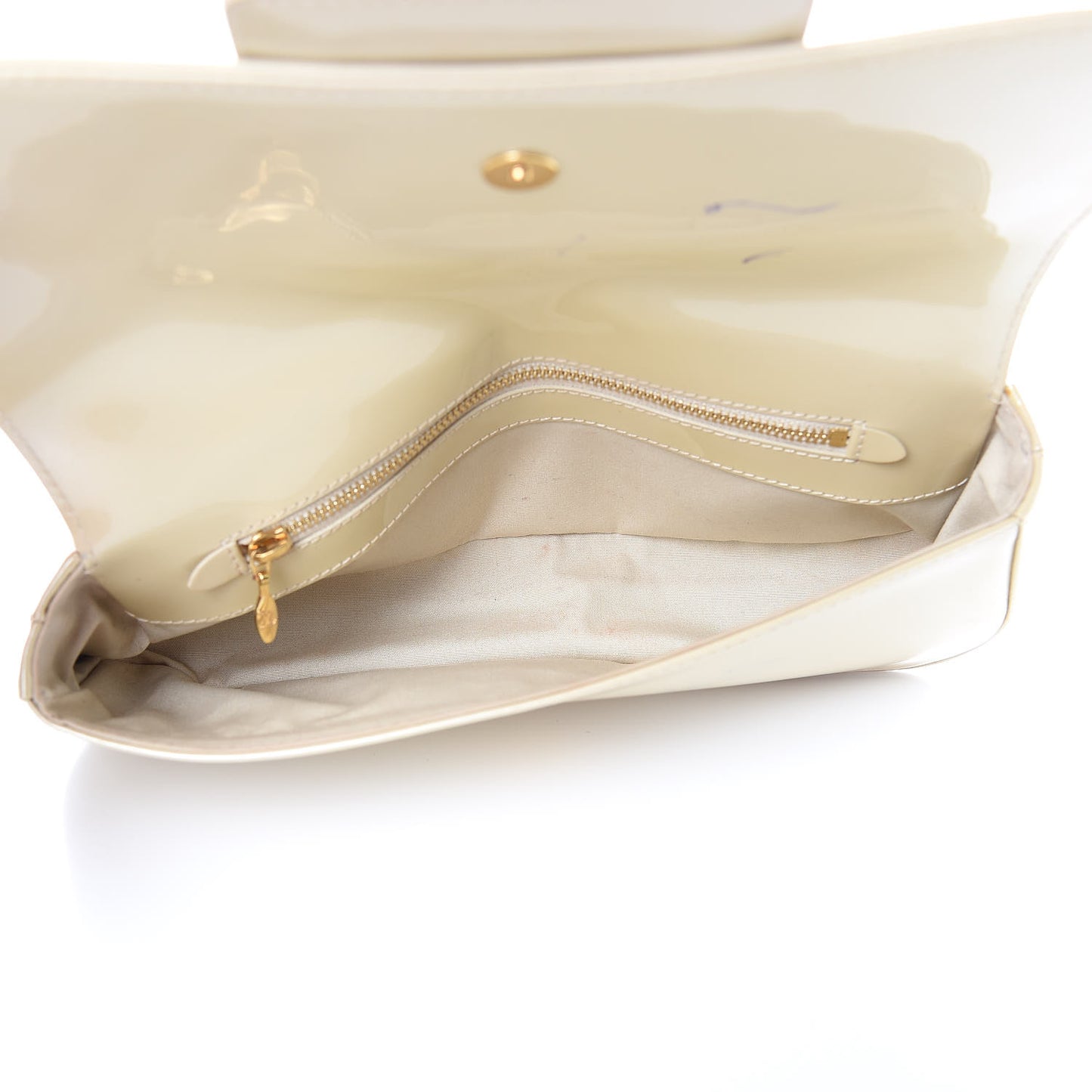 Patent Sobe Clutch Blanc Corail